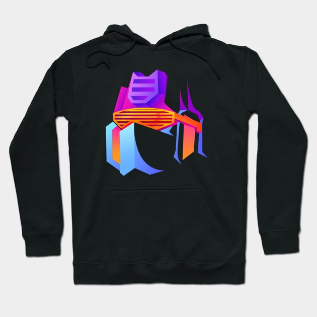 Soundwave - Retro Hoodie by KylesArt